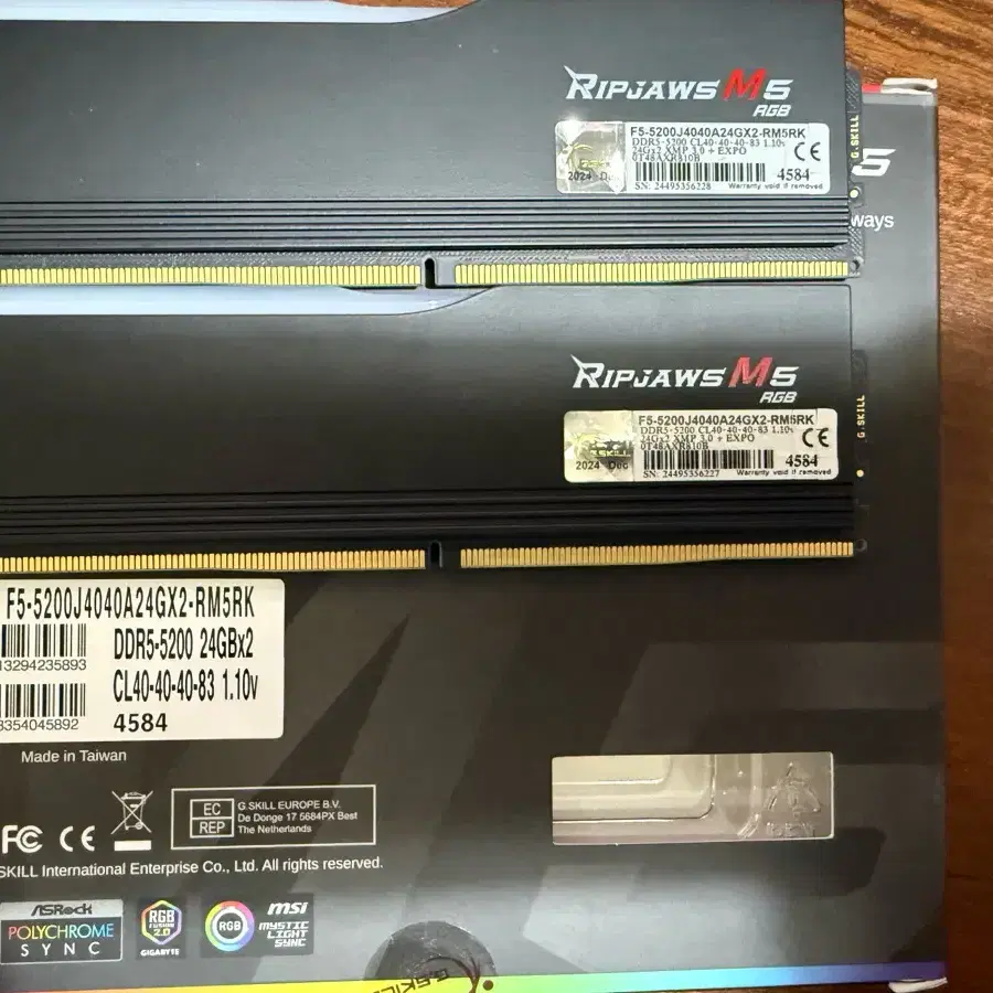 G.SKILL Ripjaws M5 RGB DDR5 48GB (2x24g)