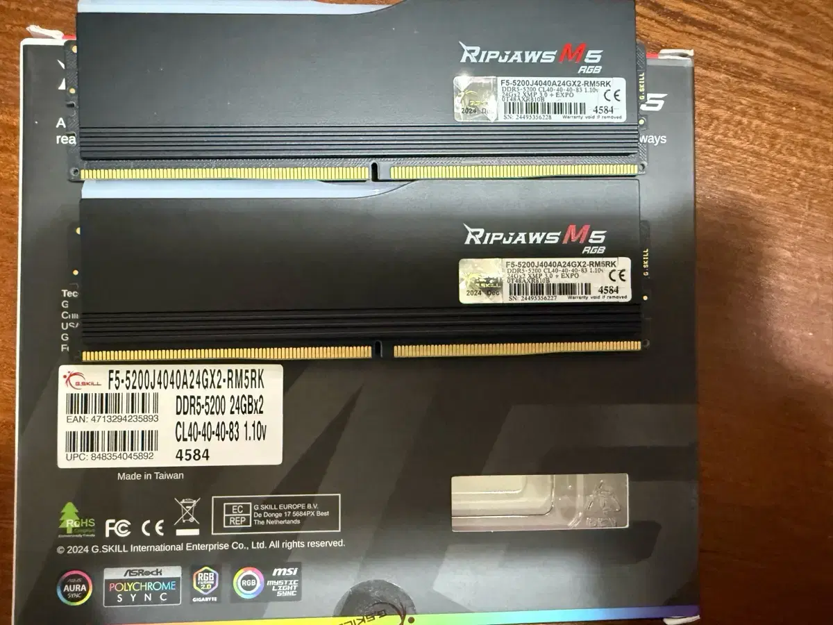 G.SKILL Ripjaws M5 RGB DDR5 48GB (2x24g)