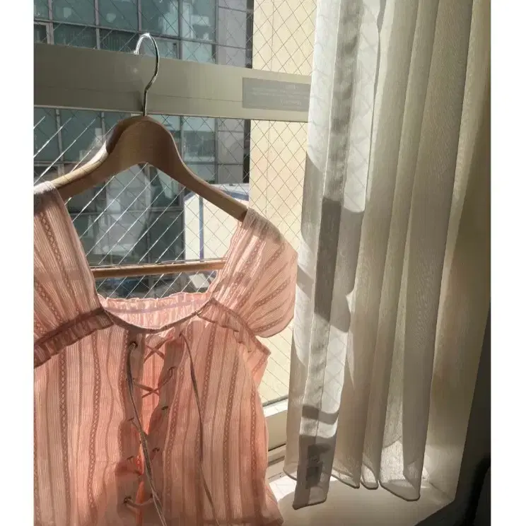 러브코드유 milkpink corset blouse