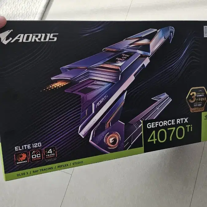 기가바이트 Aorus RTX 4070 Ti ELITE 12GB