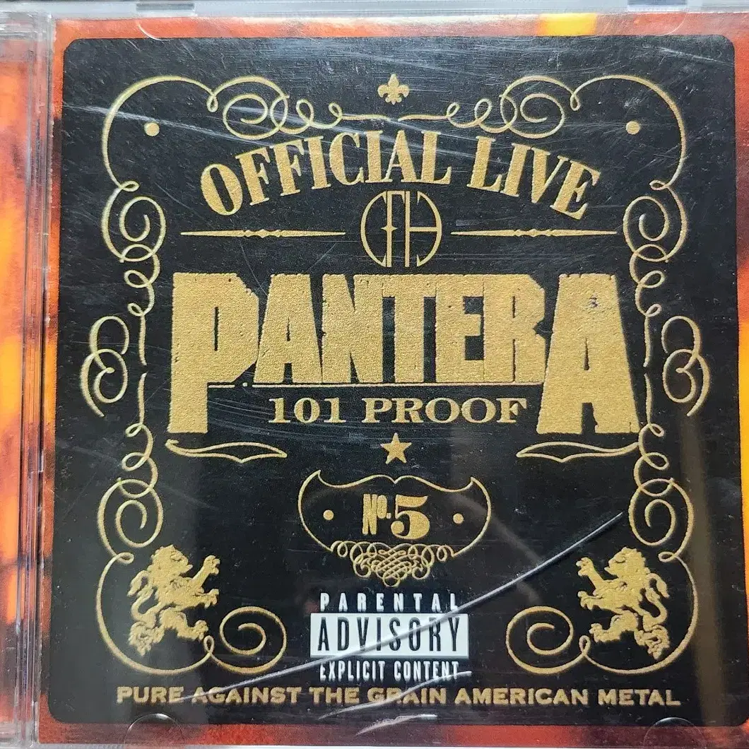 PANTERA OFFICIAL LIVE 101 PROOF 수입반CD