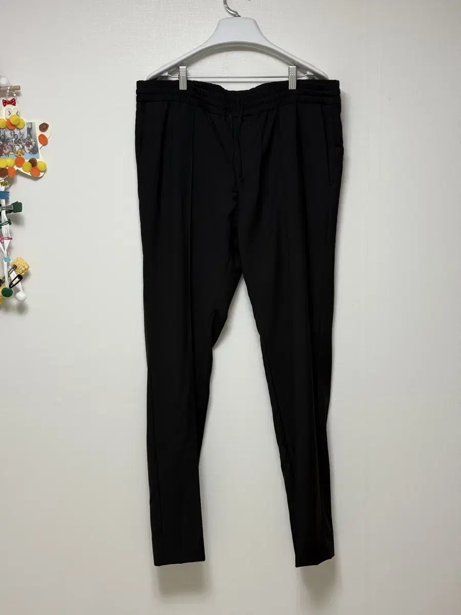 New product grade) Valentino wool pants, black, size 50 (wool/mohair)