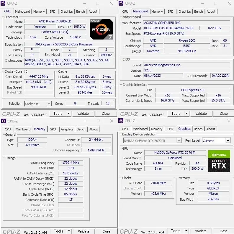 게이밍 고사양컴퓨터(라이젠 5800x3d/rtx3070ti)고가부품사용