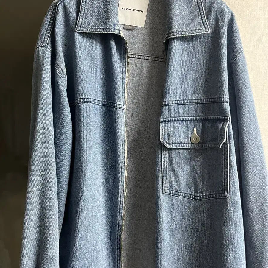 에스피오나지 Zip-Up Denim Shirts Jacket