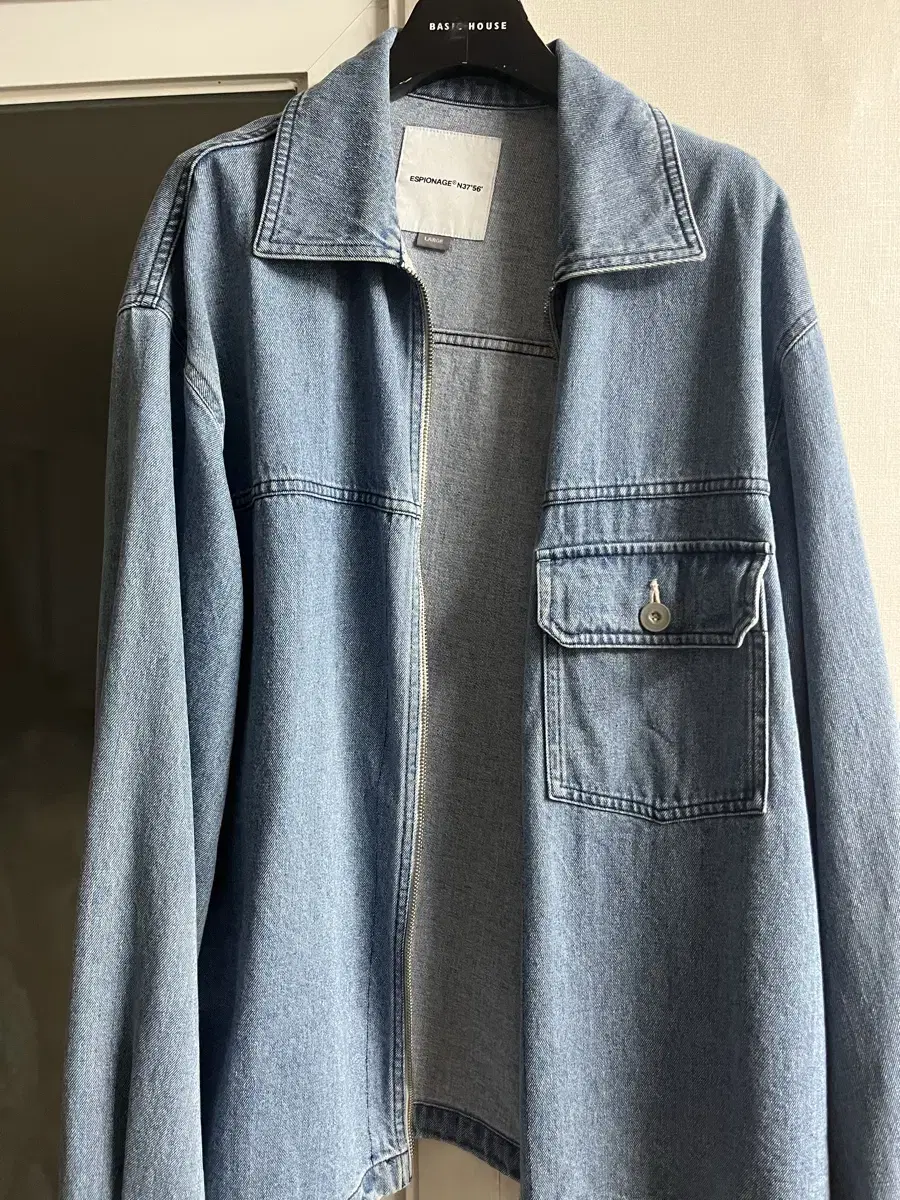 에스피오나지 Zip-Up Denim Shirts Jacket