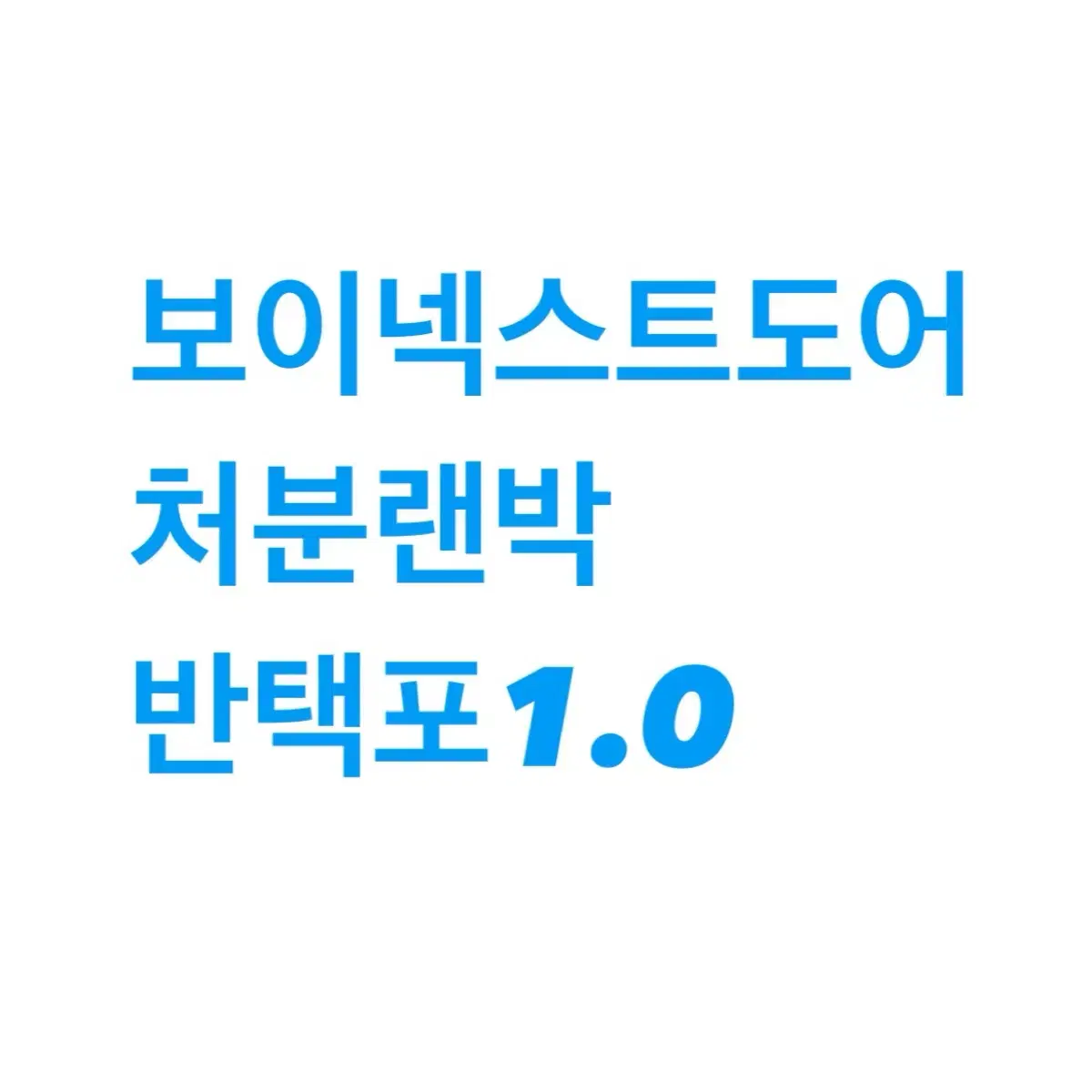 보이넥스트도어 보넥도 공굿 비공굿 포카 처분 랜박 판매