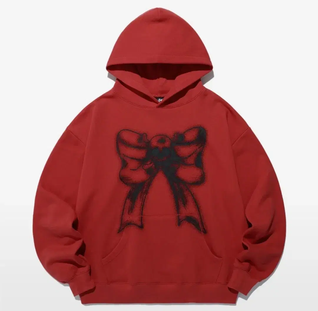 나이스고스트클럽 후드티 SKULL RIBBON HOODIE RED