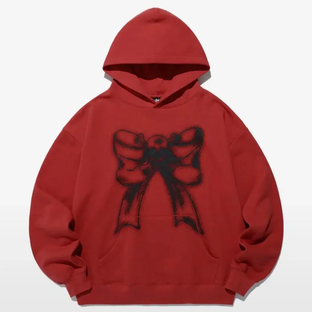 나이스고스트클럽 후드티 SKULL RIBBON HOODIE RED