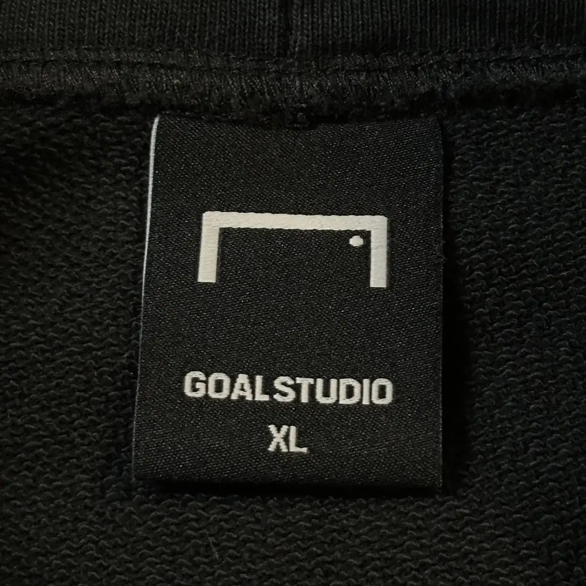 [XL] 골스튜디오 GOAL STUDIO 스티치 빅로고 후드티 블랙