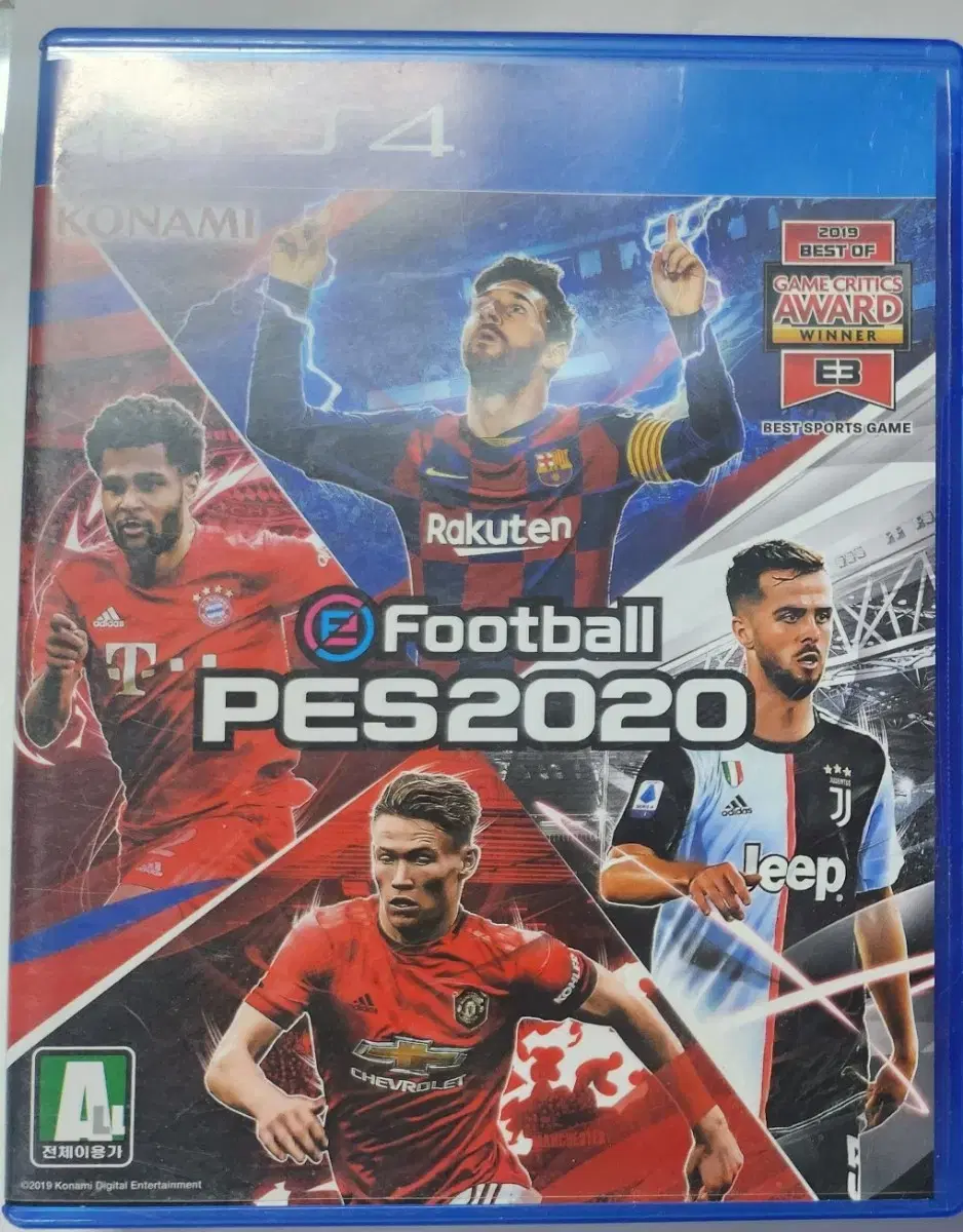 PS4 풋 볼 위닝 일레븐 PES 2020 정발