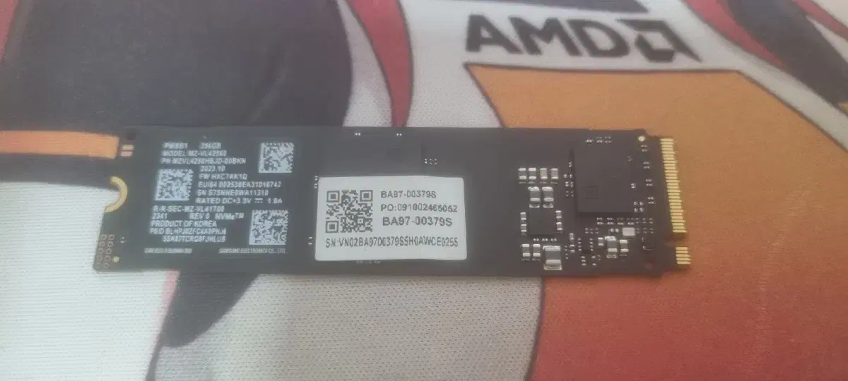 삼성 pm9b1 nvme ssd 256 팝니다