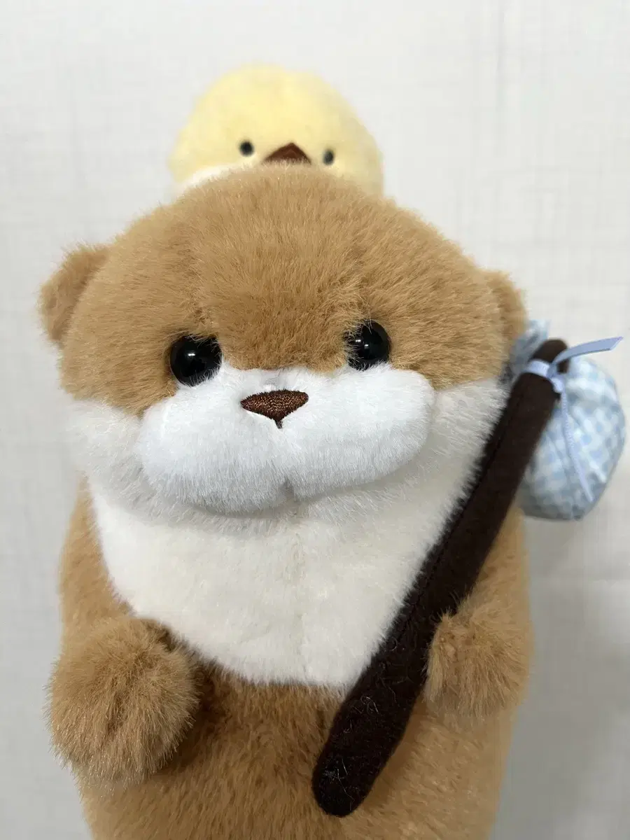 Genuine Otters' Sweet Fish Buns Rakkosan doll keyring 8cm New Product