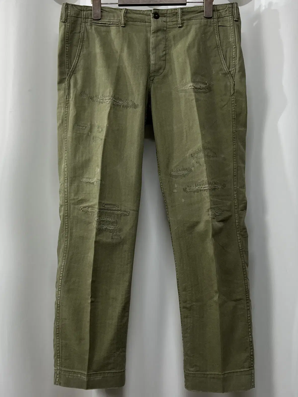 Polo Ralph Lauren HBT Utility Repaired Officer Trousers RRL Double RL