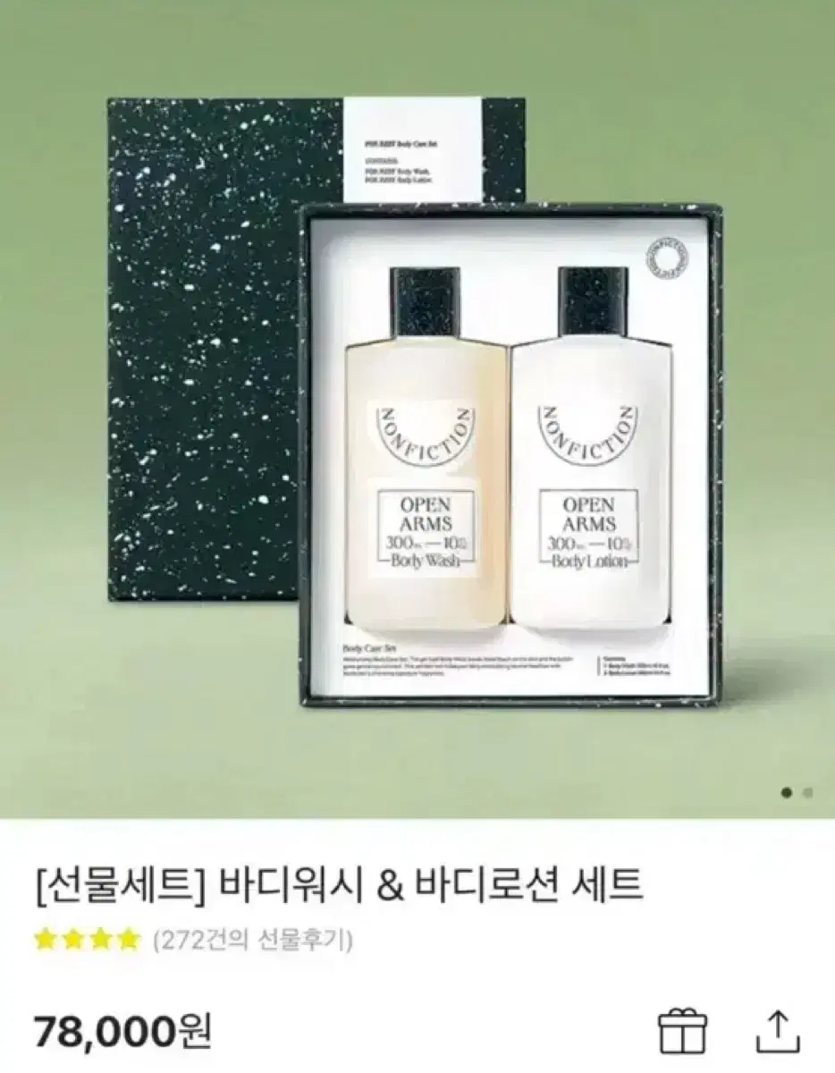 [논픽션 바디워시 & 바디로션 세트 300ml] 가이악 플라워 선물세트