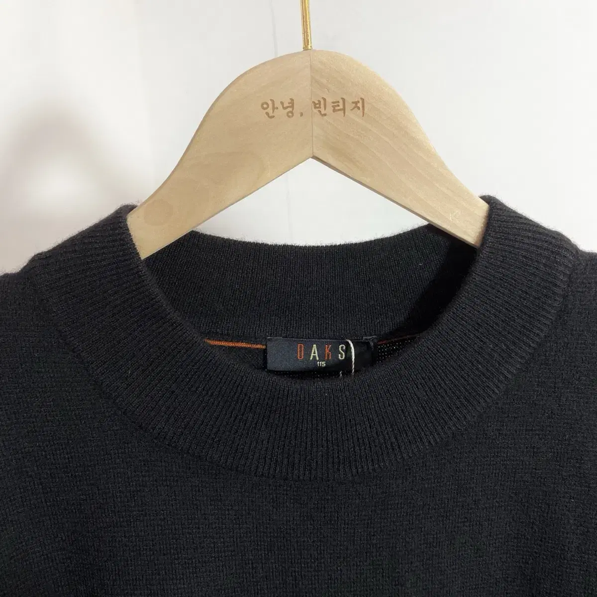 닥스 울100% 하프넥 니트티 Size 3XL(115) Daks Pure