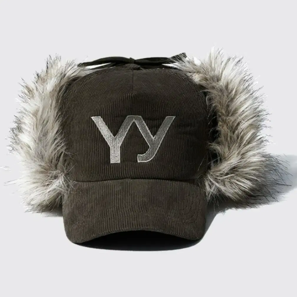 오픈Yy Faux Fur Corduroy Earflap Cap Kh