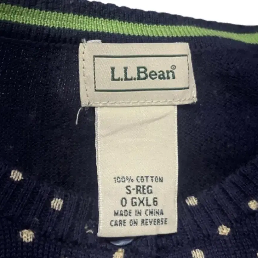 L.L.BEAN 도트 가디건