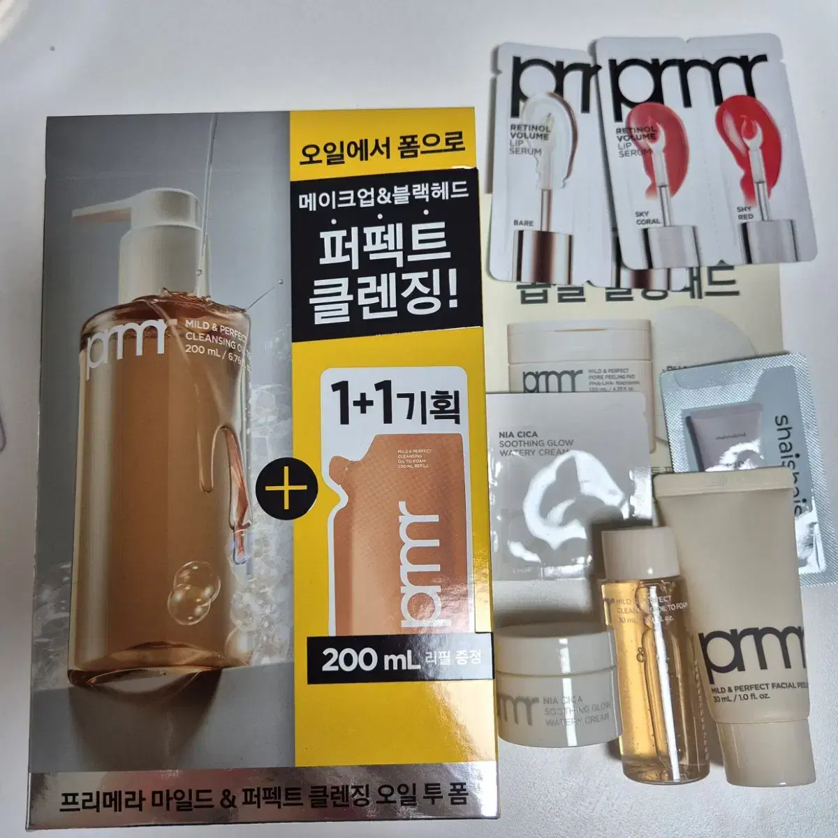 프리메라 마일드 앤 퍼펙트 오일 투 폼 기획(200ml+200ml리필)