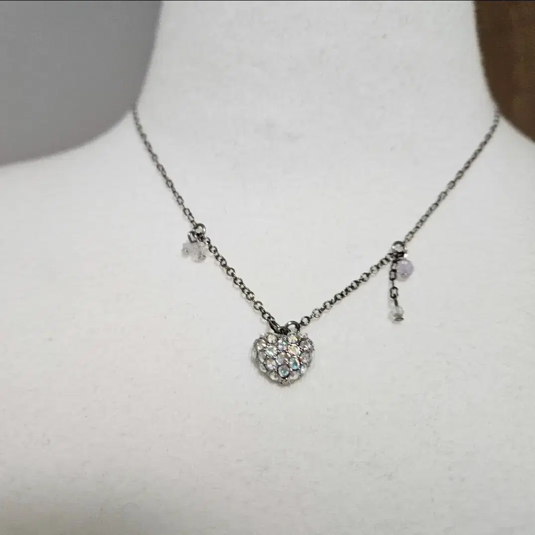 안나수이 하트큐빅 목걸이 Annasui Necklace 모리걸양산형빈티지