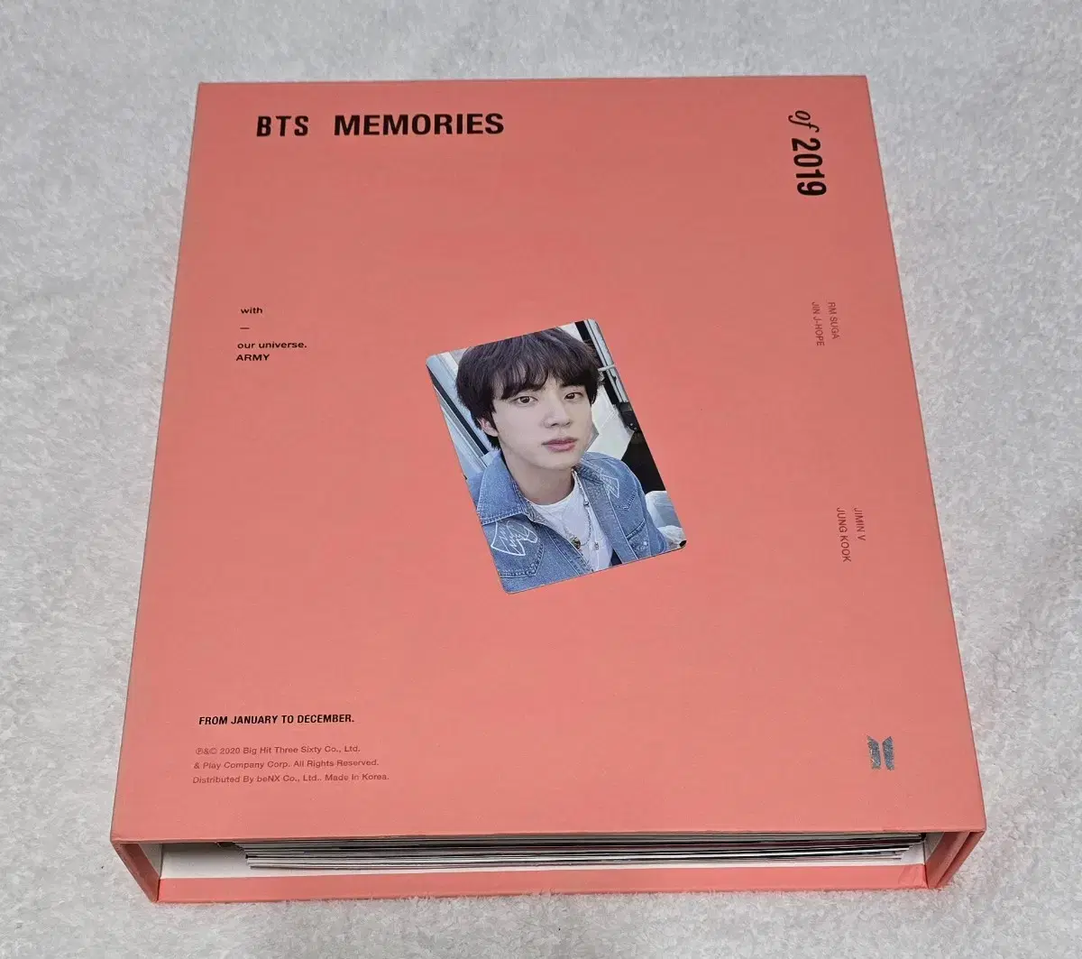 BTS 방탄 2019 메모리즈 DVD (포카는 2021 석진으로 드려요)