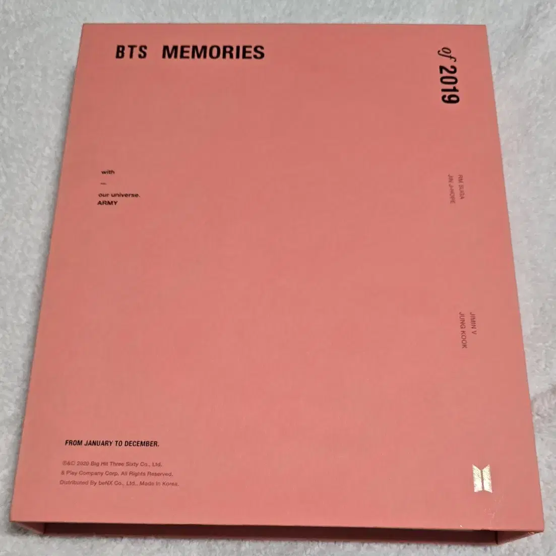 BTS 방탄 2019 메모리즈 DVD (포카는 2021 석진으로 드려요)