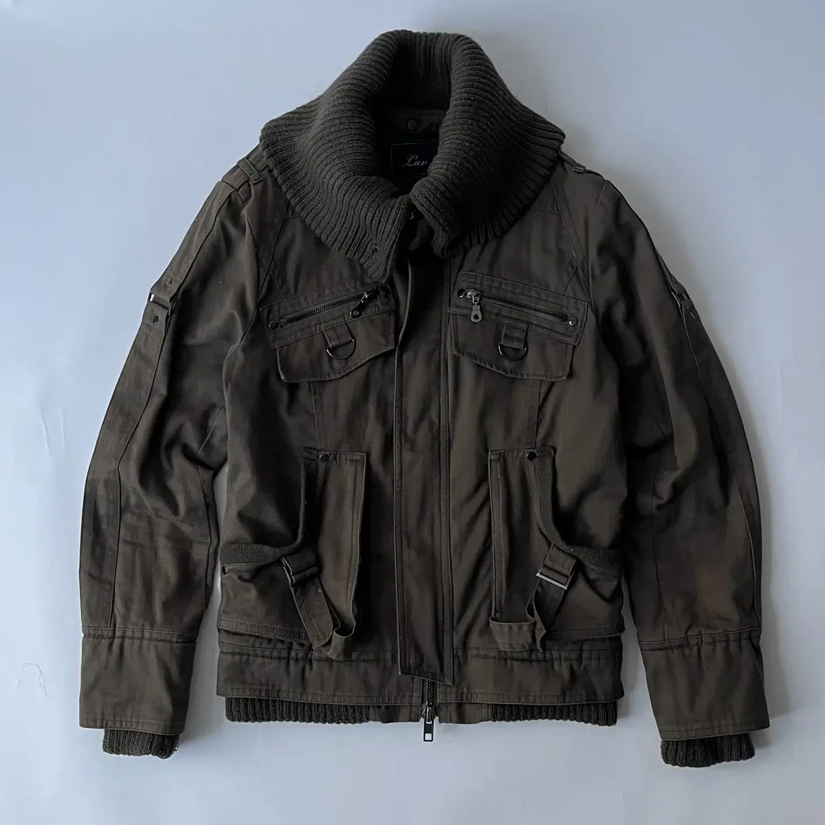 LAU 90's multi pocket 2way zip military