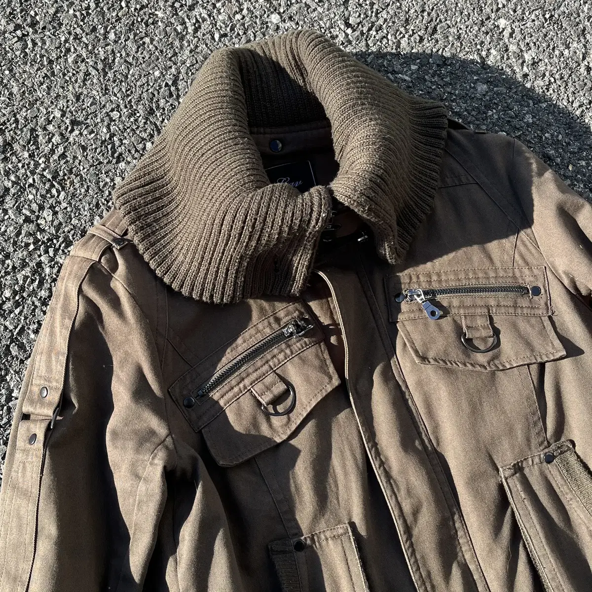 LAU 90's multi pocket 2way zip military