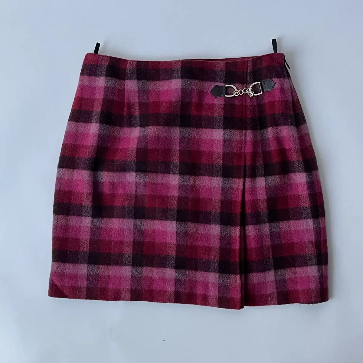 PROPORTION wool check Skirt