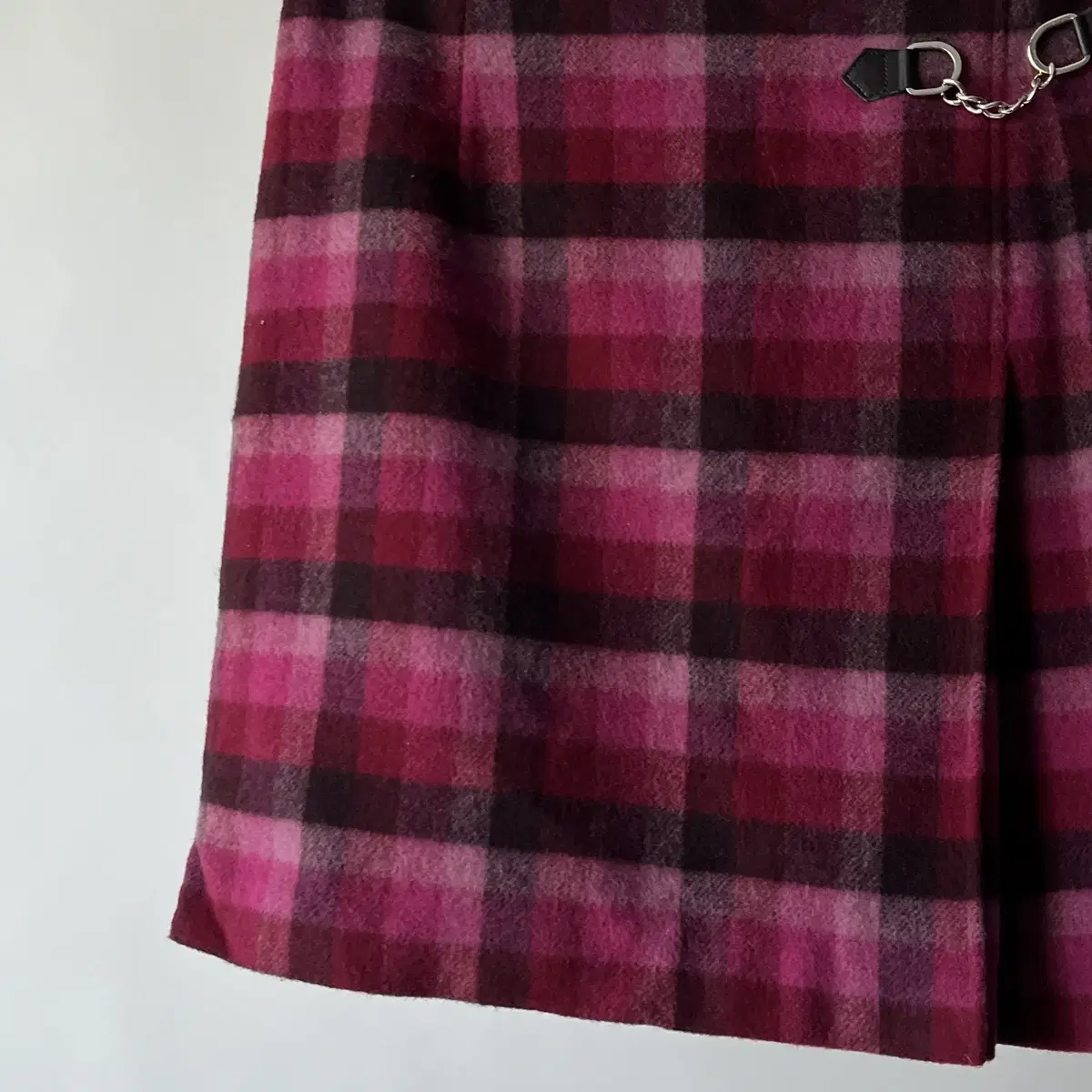 PROPORTION wool check Skirt