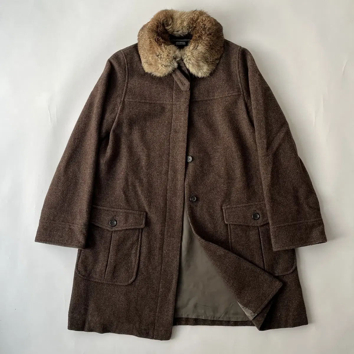 JOURNAL STANDARD Rabbit Fur wool coat