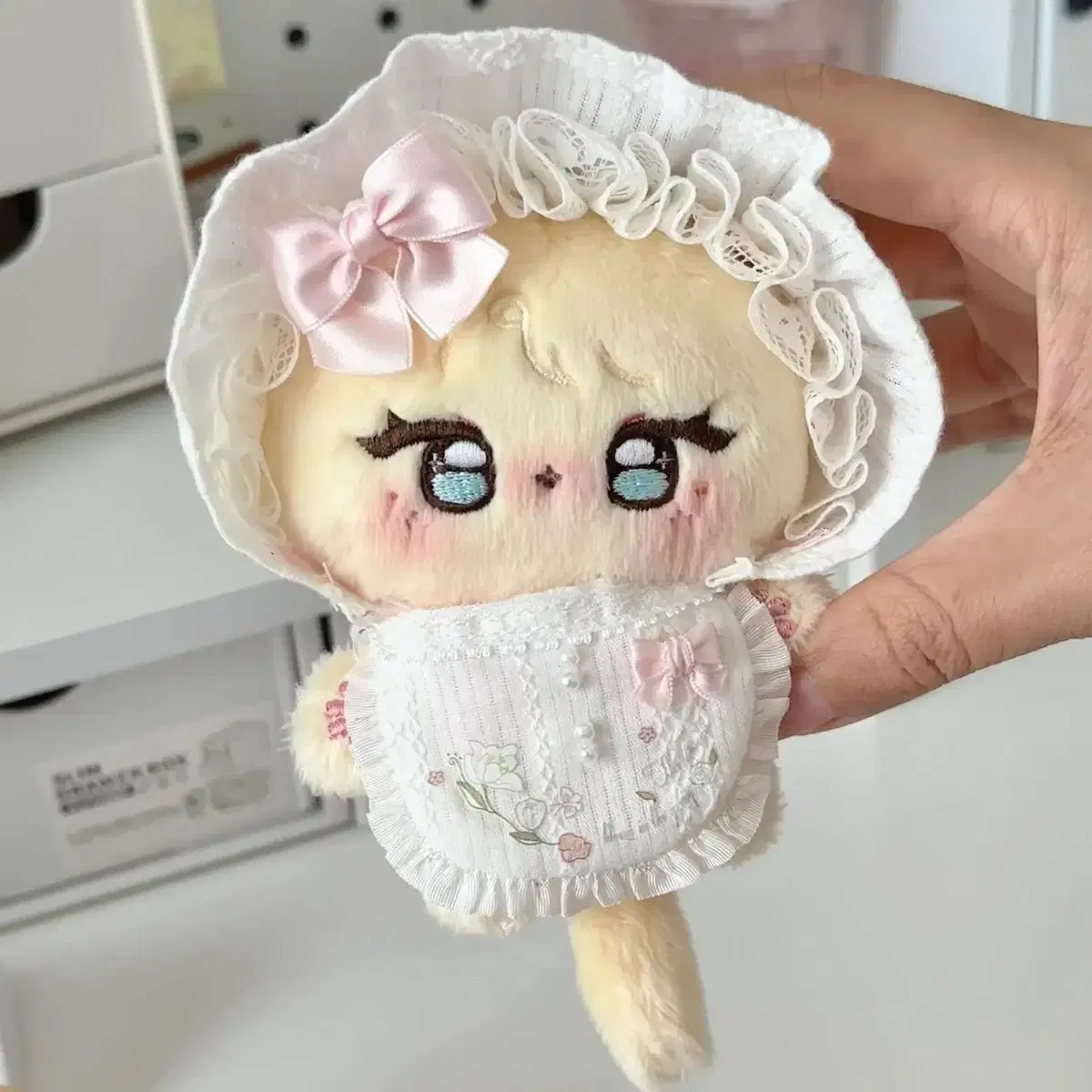 10cm 인형옷 솜인형옷 현물 보닛 보넷 세트