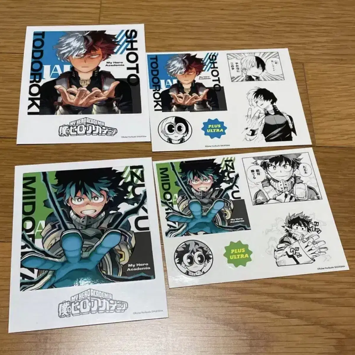 Hiroaka Original Art Exhibition Photo Card & Sticker Midoriya Izuku Todoroki Shoto