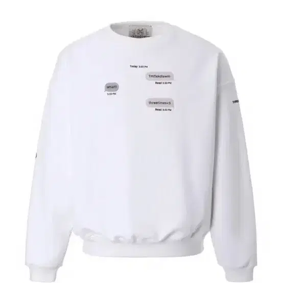 쓰리타임즈 챗 맨투맨 chat sweatshirt