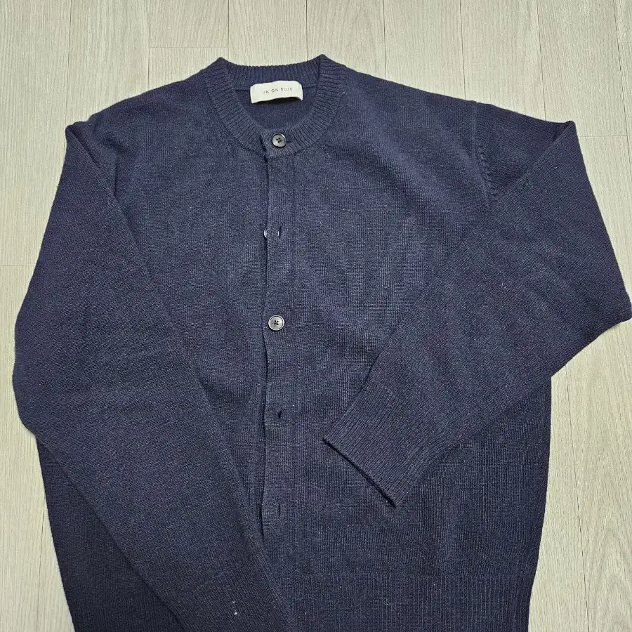 유니온블루 크롭 CARDIGAN [NAVY]