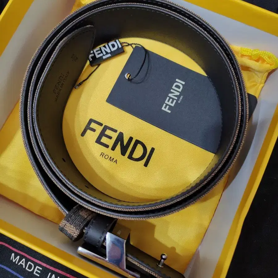 Fendi 남성 펜디 밸트 32인치 밤색