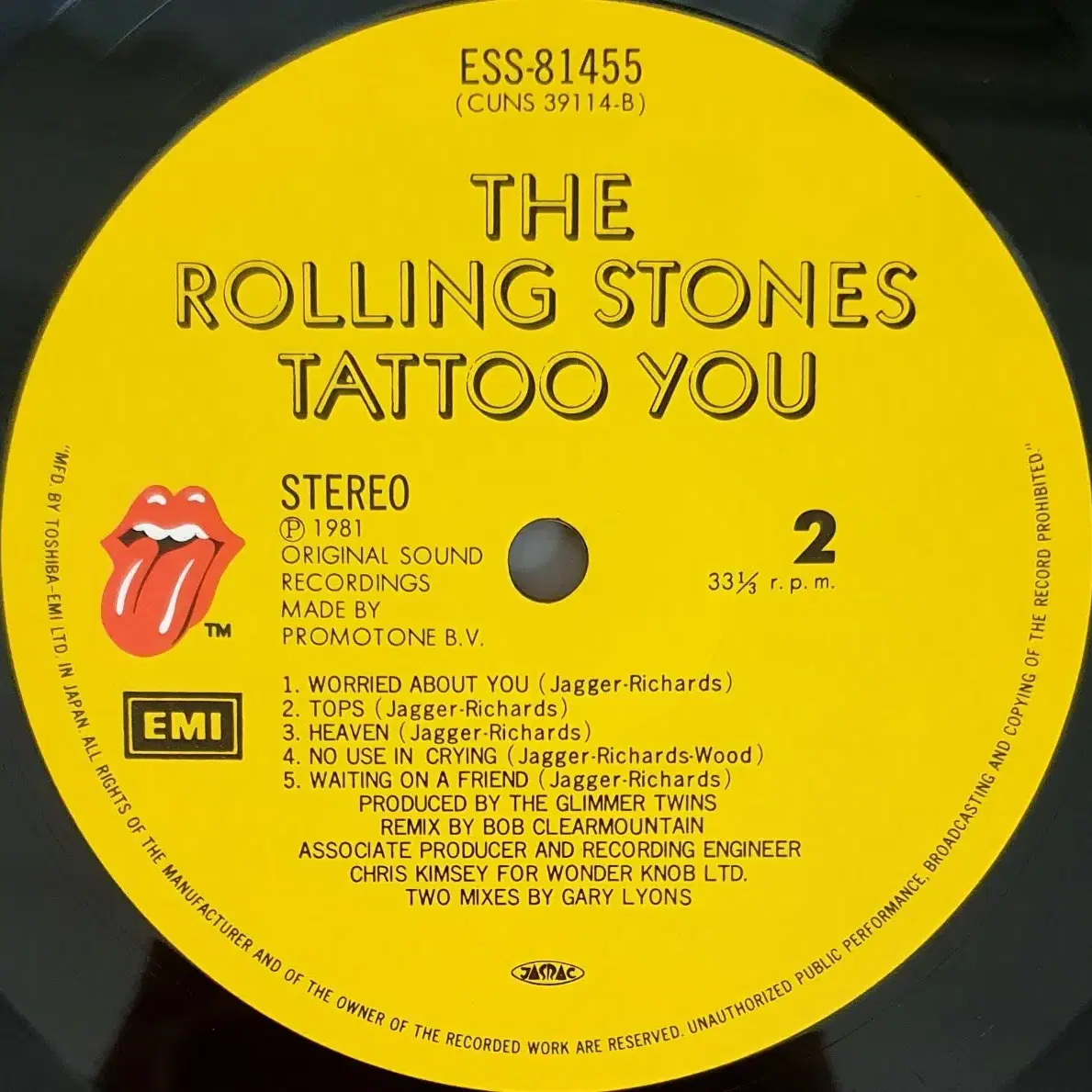 LP ㅡ The Rolling Stones  / 수입음반