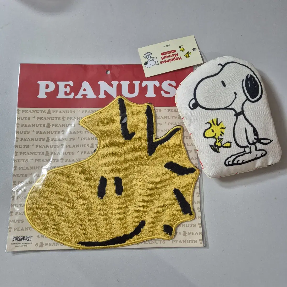 PEANUTS 스누피 미니 파우치 우드스탁 핸드타올 새상품