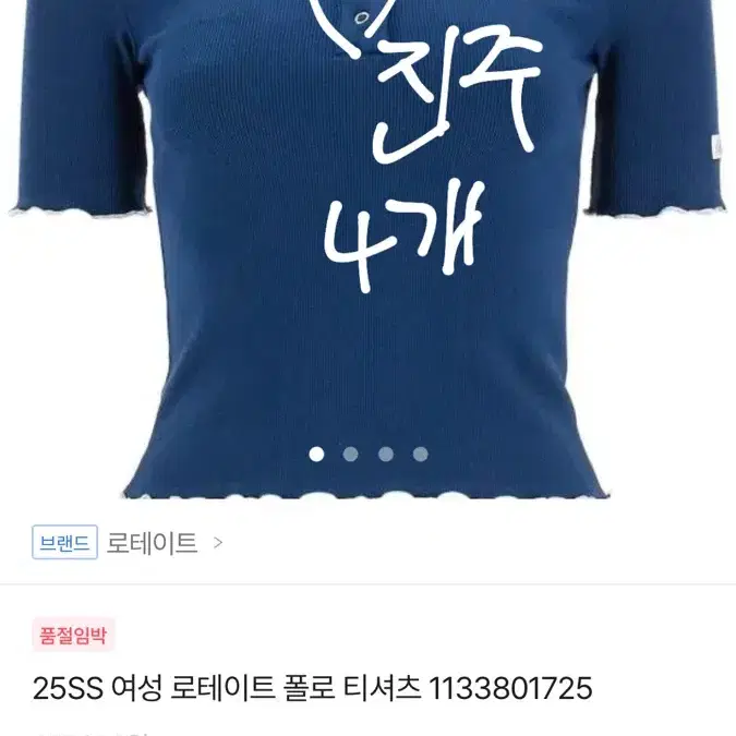 진주 브이넥 반팔