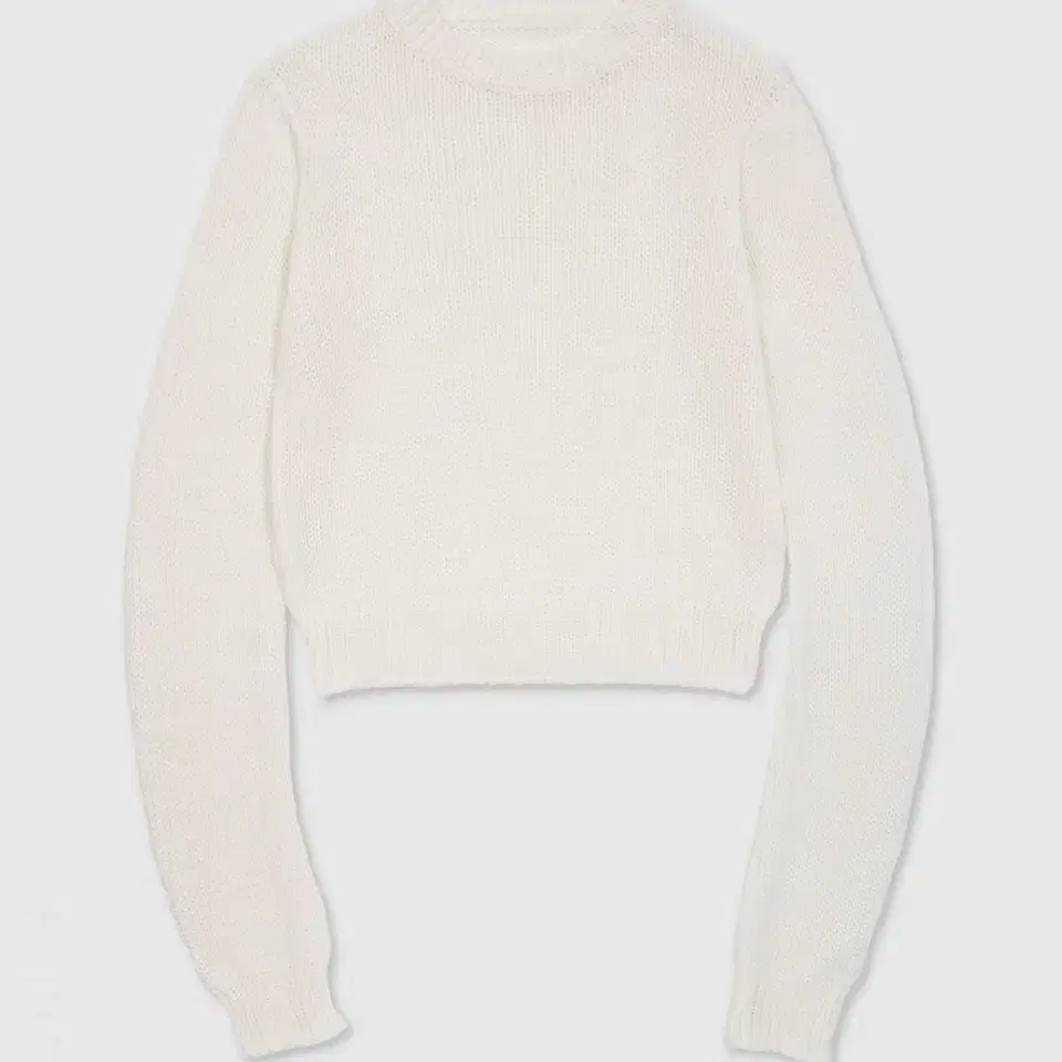 악토브헤x수집미학 White Maxi long sleeve sweater