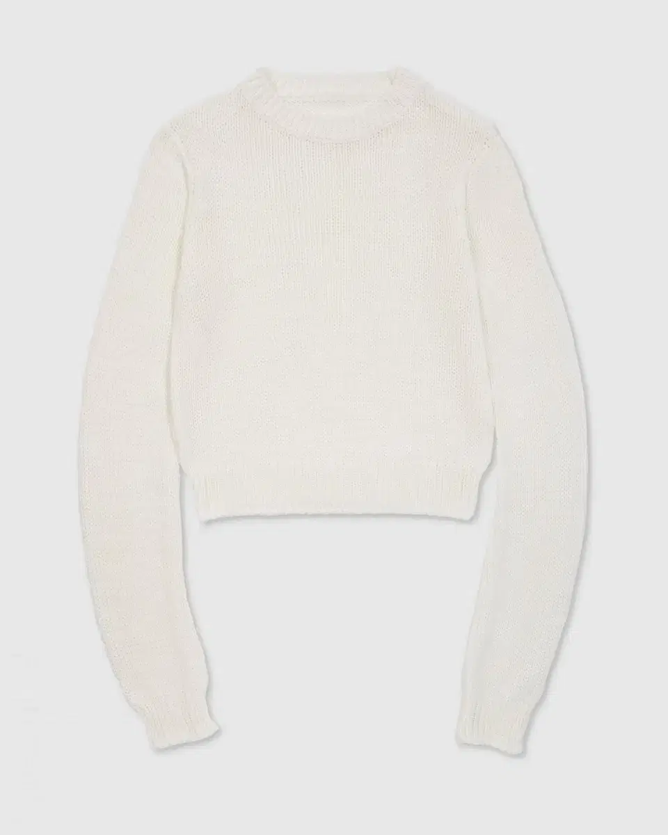 악토브헤x수집미학 White Maxi long sleeve sweater