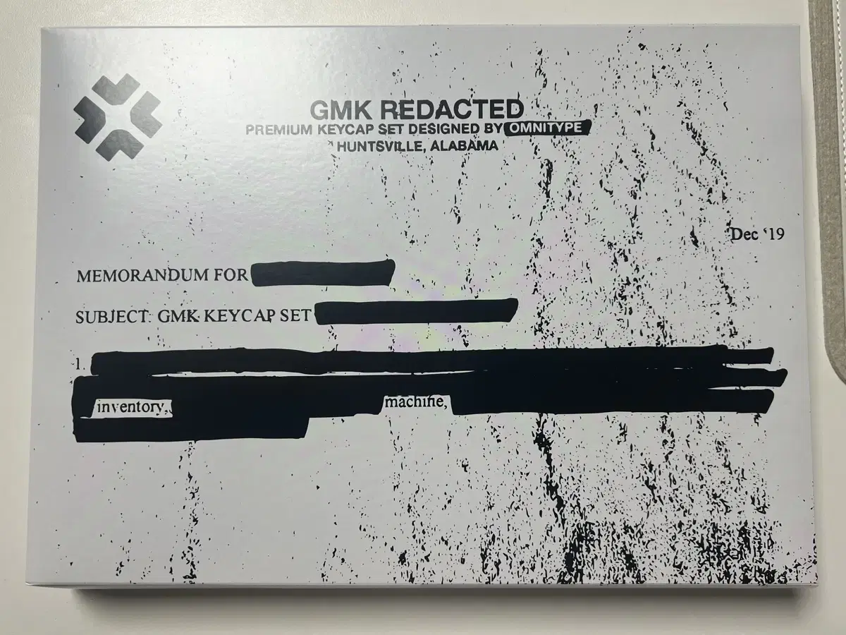 GMK Redacted 베이스 + 노벨티 키캡