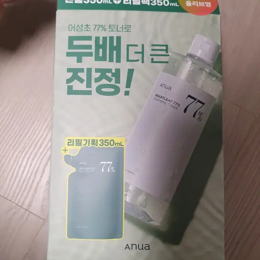 아누아 어성초 수딩 토너 350ml + 리필팩