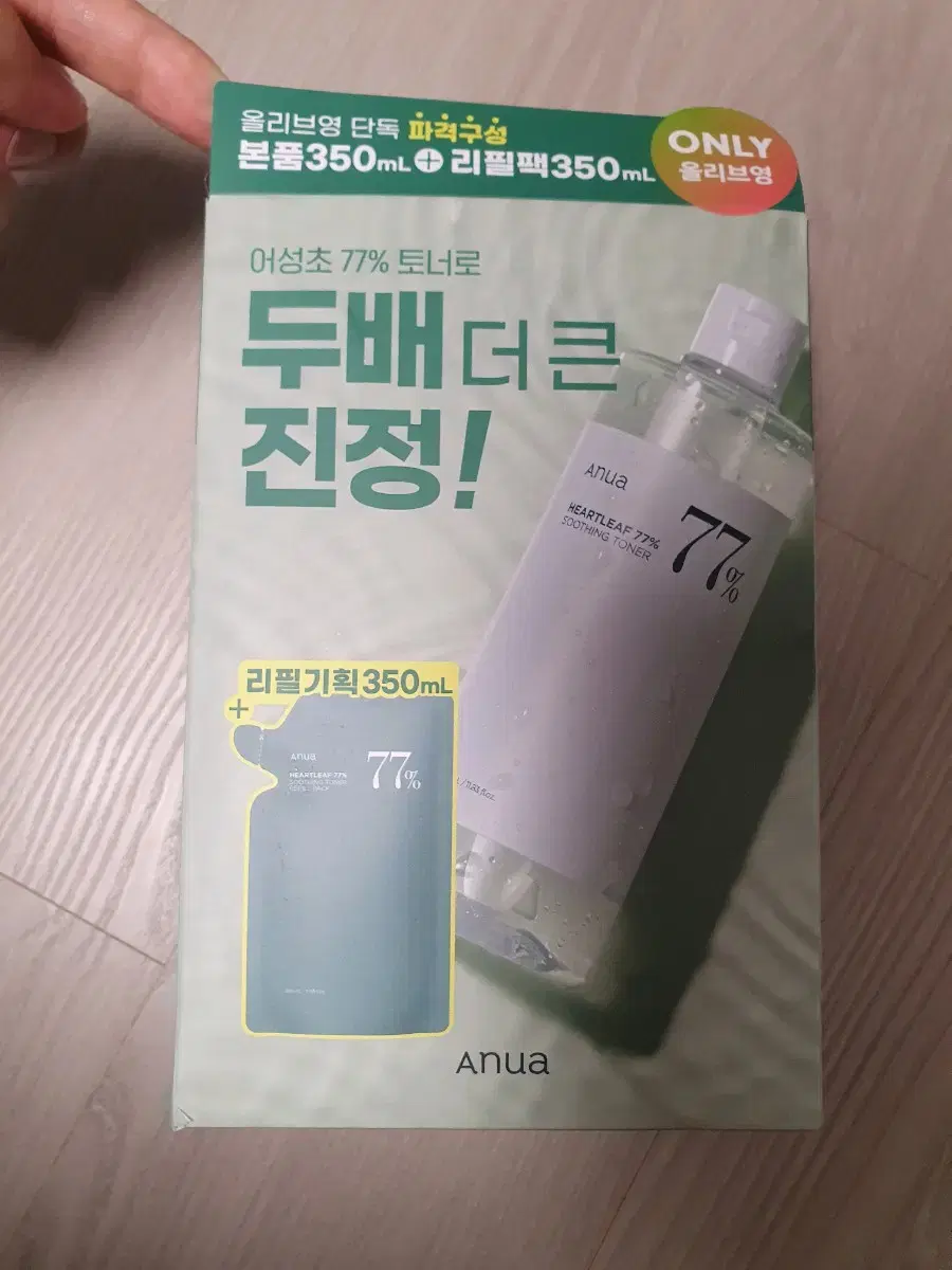 아누아 어성초 수딩 토너 350ml + 리필팩