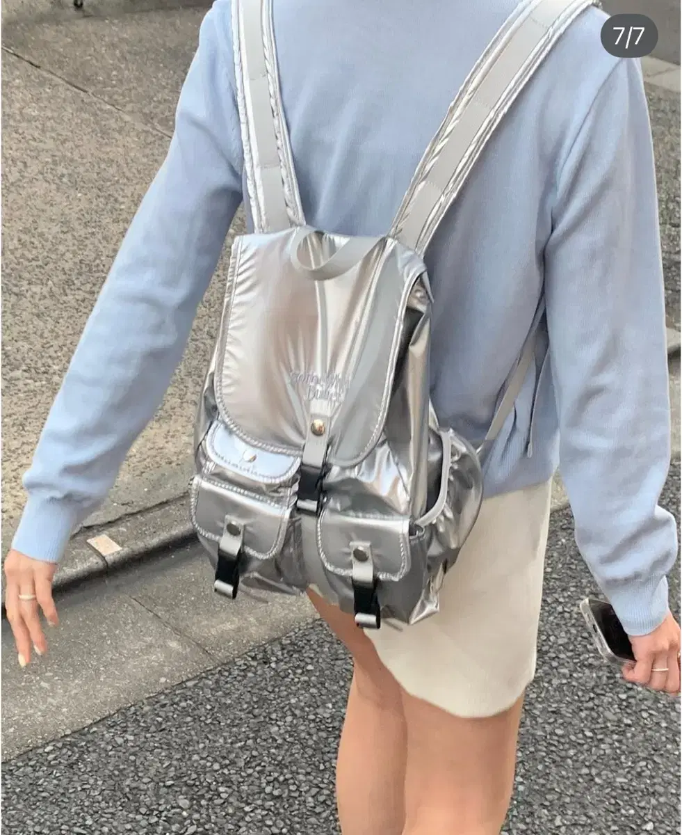 썸웨어버터 PP mini backpack - silver