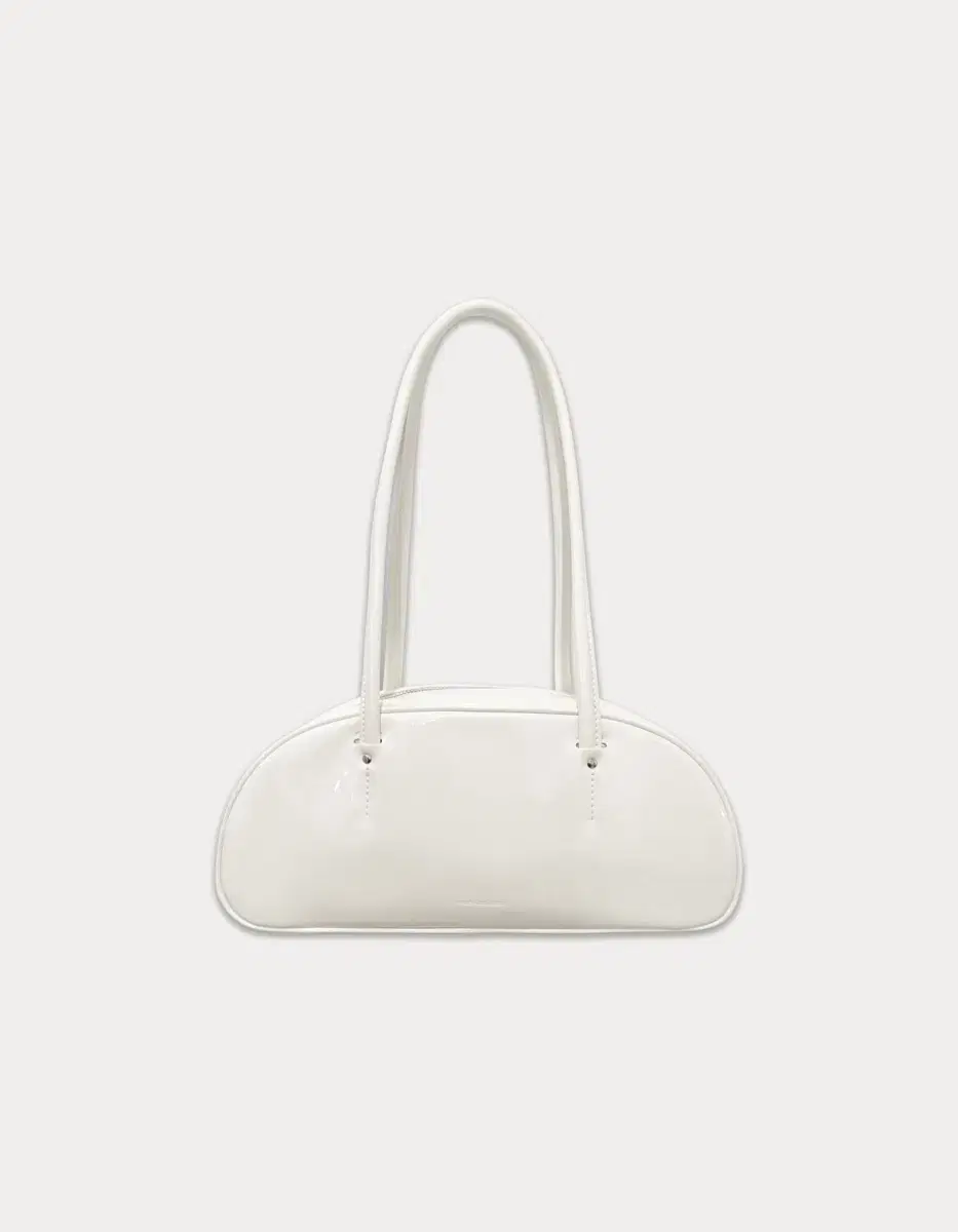 Glossy baguette bag - ivory 50%