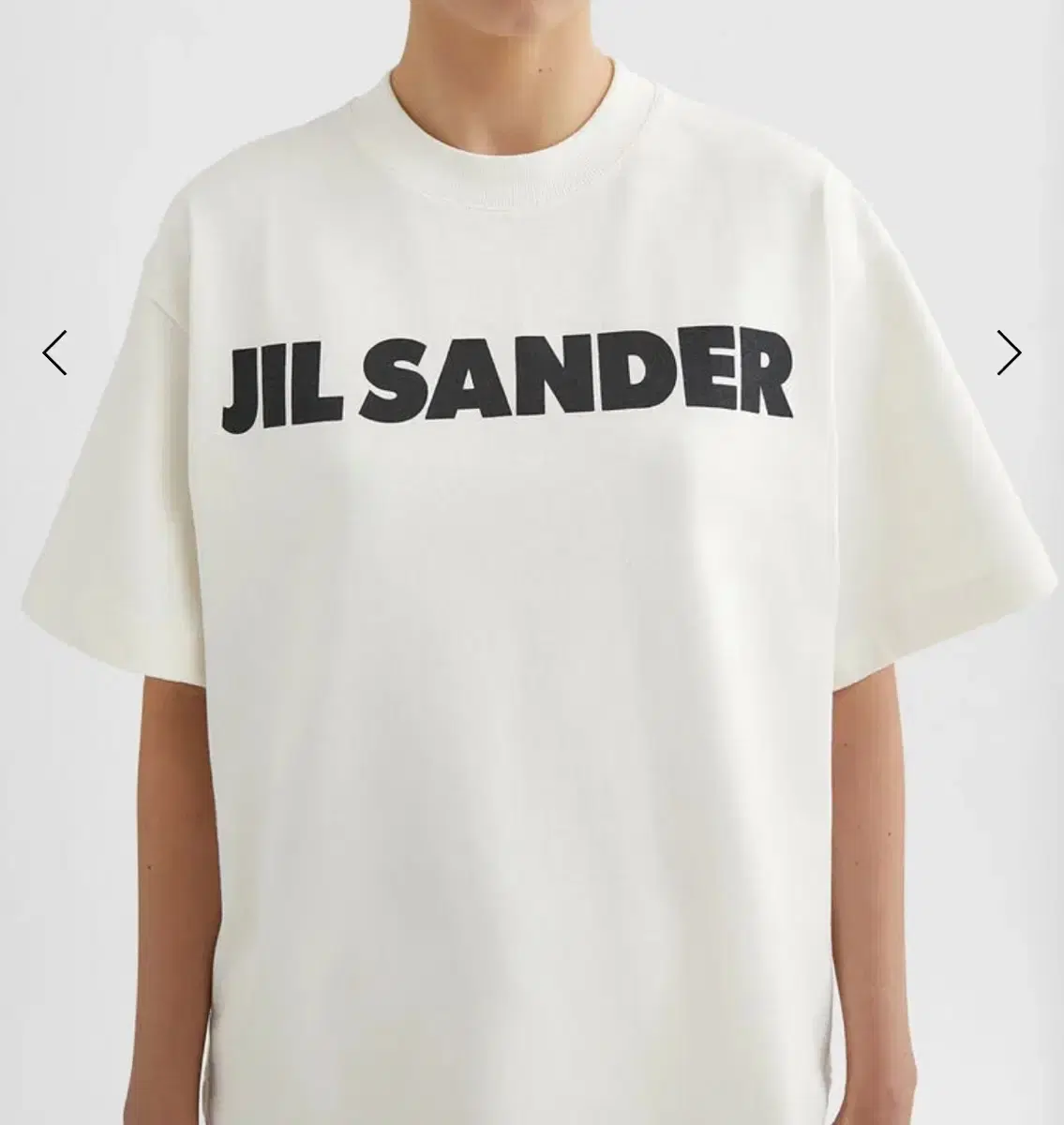 질샌더 Jil sander Big Logo T-shirts , 오프화이트