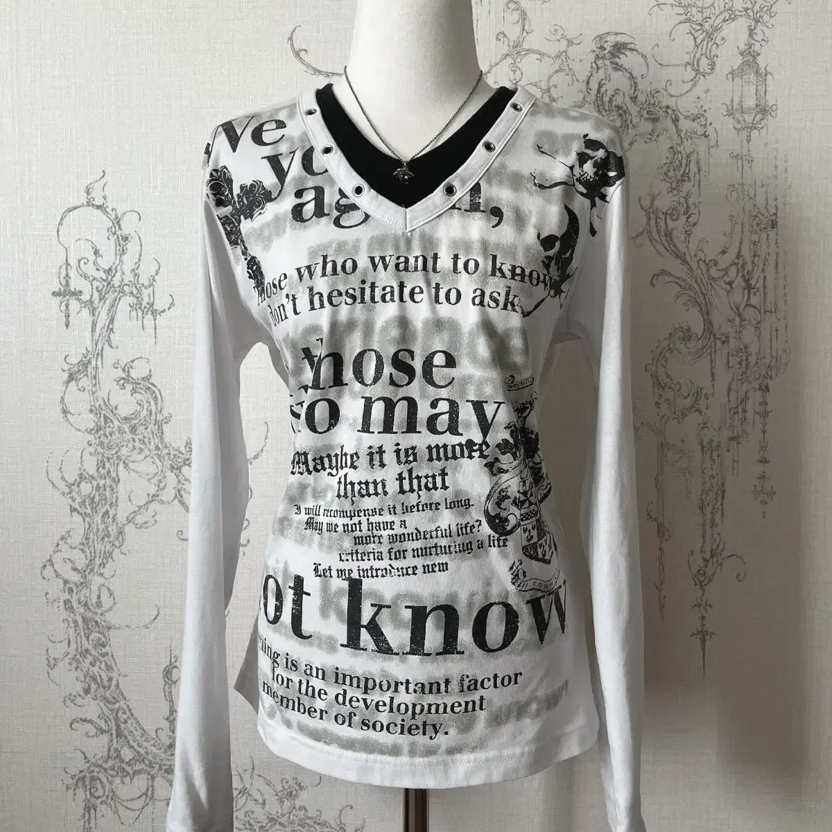 gothic graphic long sleeve