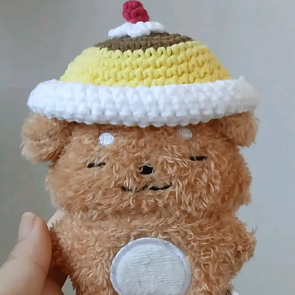 10cm 인형 뜨개옷 뜨개 푸딩 모자 잠뜰 뜰팁 인형키링