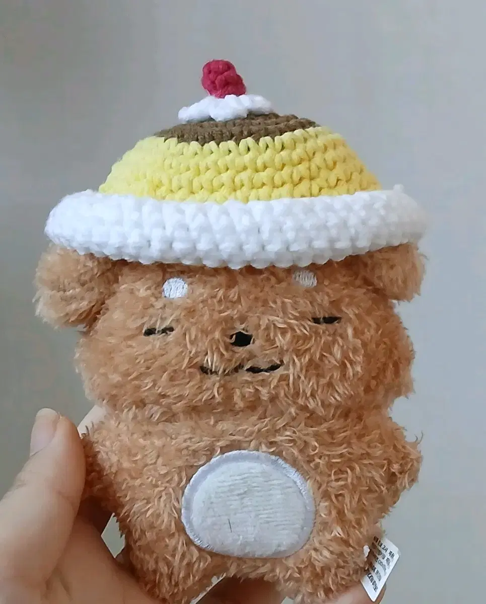 10cm 인형 뜨개옷 뜨개 푸딩 모자 잠뜰 뜰팁 인형키링