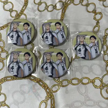 하이큐 캔뱃지 목토끼 빨간색 갈대 고등학교별